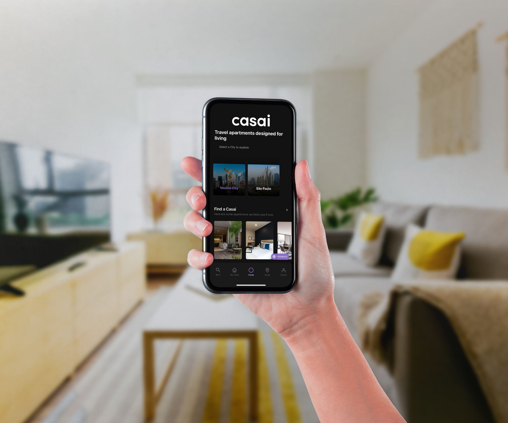 Casai app interface